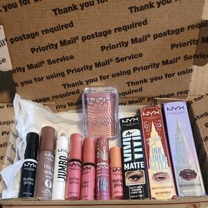 NYX Lip and Eye Collection with Pink and Brown Shades